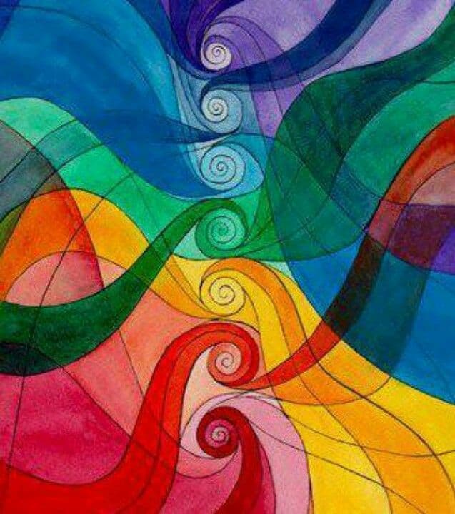 Chakra art colors