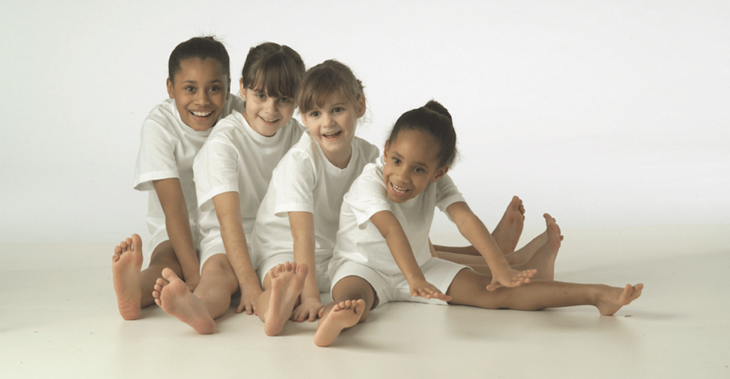 Children in Roller Coaster Pose
