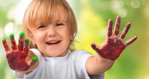 Preschool, Child, Painting.