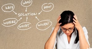 Solution, arrow, sign.