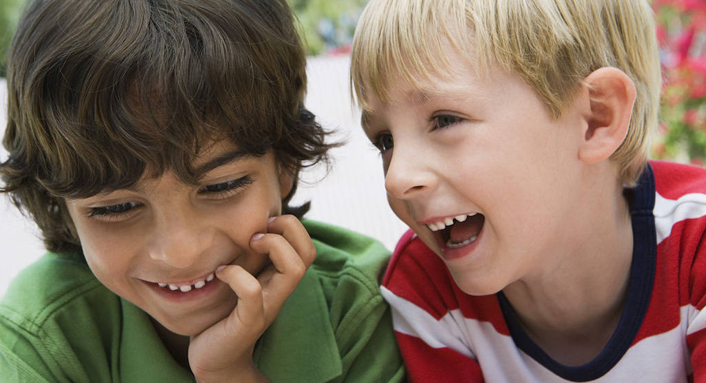 Two Boys Laughing