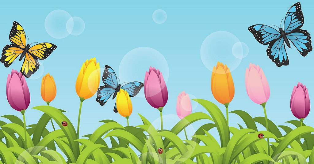 spring flowers graphic