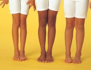 children's bare feet