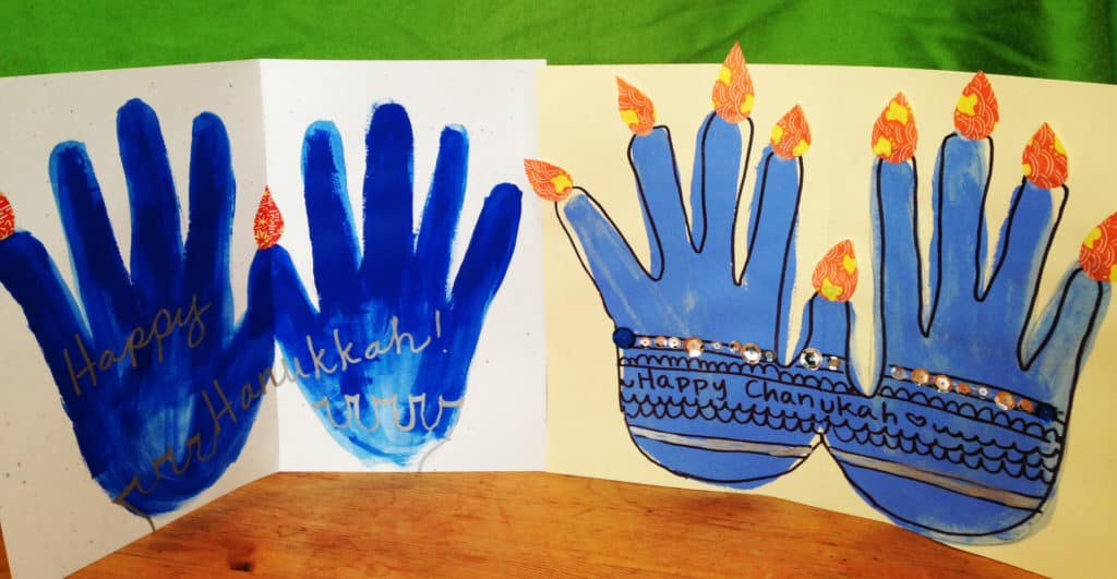 Handprint Menorah