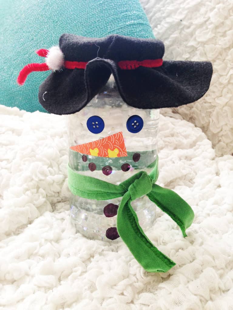 Snowman Glitter Craft