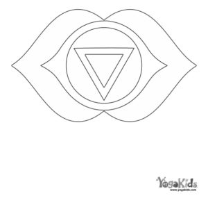 Third Eye Chakra Coloring Page