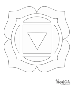 Root Chakra Coloring Page