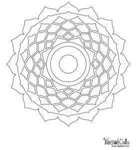 Crown Chakra Coloring Page