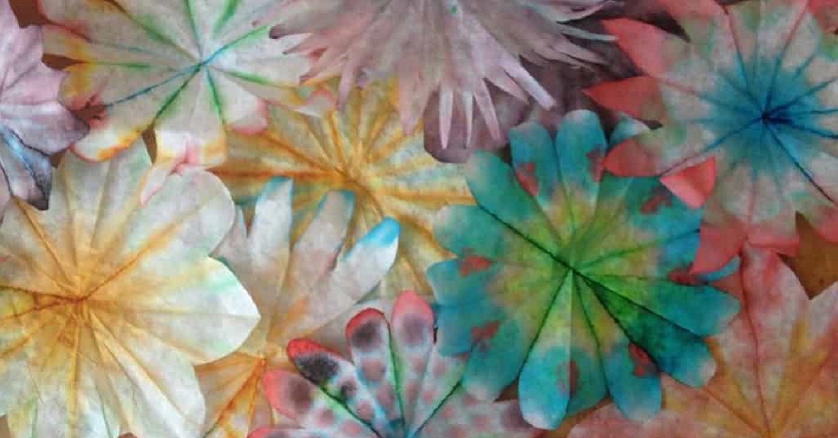 coffee filter flower craft