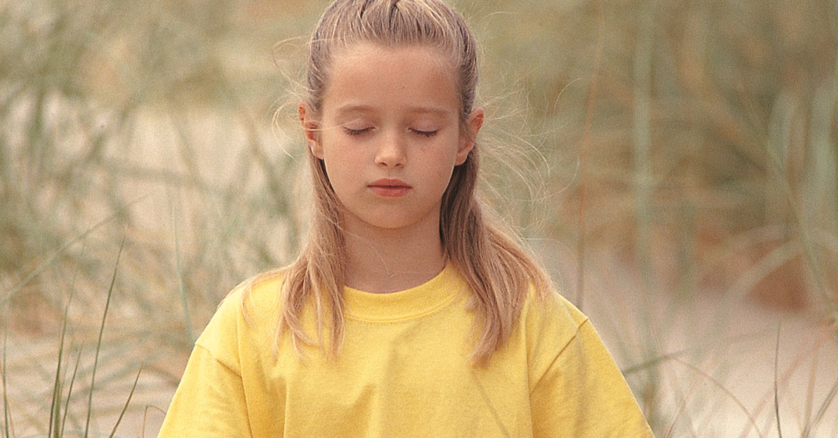 girl meditating