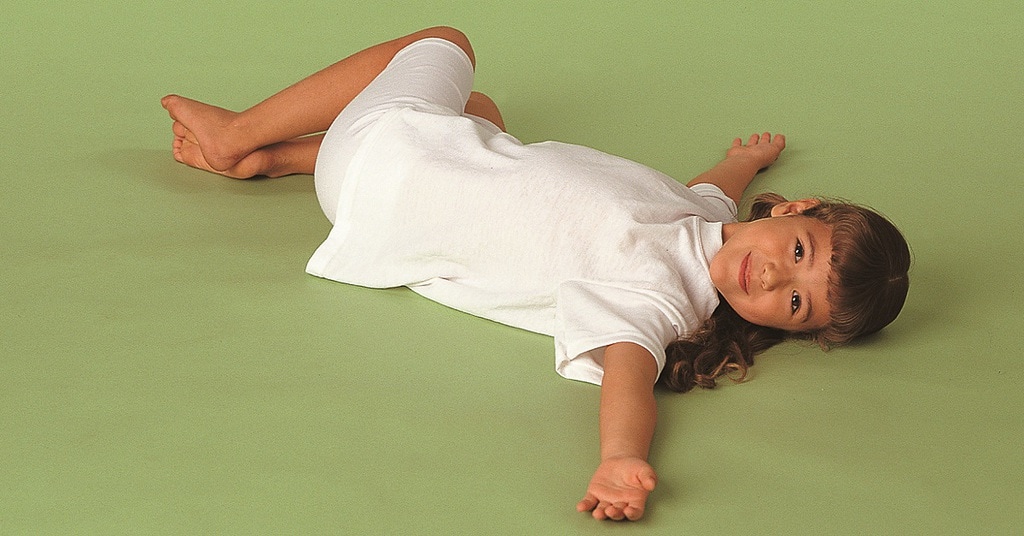Girl in Twist and Blow pose