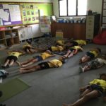 Savasana with Eye Pillows