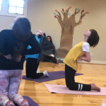 Teaching kids how to stretch it out!