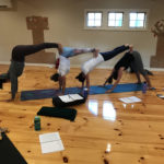 Practicing partner and group poses!